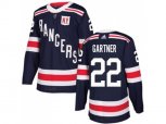 Adidas New York Rangers #22 Mike Gartner Navy Blue Authentic 2018 Winter Classic Stitched NHL Jersey