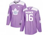 Toronto Maple Leafs #16 Mitchell Marner Purple Authentic Fights Cancer Stitched NHL Jersey