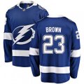 Tampa Bay Lightning #23 J.T. Brown Fanatics Branded Blue Home Breakaway NHL Jersey