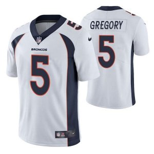 Denver Broncos #5 Randy Gregory White Vapor Untouchable Limited Stitched Jersey