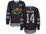 Minnesota Wild #14 Joel Eriksson Ek Black 1917-2017 100th Anniversary Stitched NHL Jersey