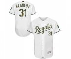 Kansas City Royals #31 Ian Kennedy Authentic White 2016 Memorial Day Fashion Flex Base Baseball Jersey