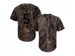 Chicago White Sox #5 Yolmer Sanchez Camo Realtree Collection Cool Base Stitched MLB Jerseys