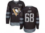 Pittsburgh Penguins #68 Jaromir Jagr Black 1917-2017 100th Anniversary Stitched NHL Jersey