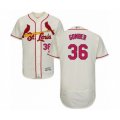 St. Louis Cardinals #36 Austin Gomber Cream Alternate Flex Base Authentic Collection Baseball Player Jersey