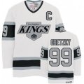 CCM Los Angeles Kings #99 Wayne Gretzky Premier White Throwback NHL Jersey