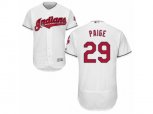 Cleveland Indians #29 Satchel Paige White Flexbase Authentic Collection MLB Jersey