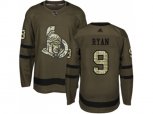 Adidas Ottawa Senators #9 Bobby Ryan Green Salute to Service Stitched NHL Jersey