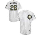 Majestic Chicago Cubs #26 Billy Williams Authentic White 2016 Memorial Day Fashion Flex Base MLB Jersey
