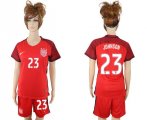 2017-18 USA #23 JOHNSON Women Away Soccer Jersey