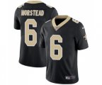 New Orleans Saints #6 Thomas Morstead Black Team Color Vapor Untouchable Limited Player Football Jersey