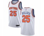 New York Knicks #25 Reggie Bullock Swingman White Basketball Jersey - Association Edition