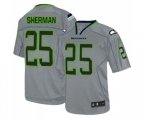 Seattle Seahawks #25 Richard Sherman Elite Lights Out Grey Football Jersey