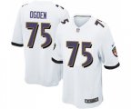 Baltimore Ravens #75 Jonathan Ogden Game White Football Jersey