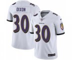 Baltimore Ravens #30 Kenneth Dixon White Vapor Untouchable Limited Player Football Jersey