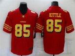 San Francisco 49ers #85 George Kittle Nike Scarlet Gold Vapor Limited Jersey