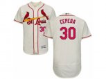 St. Louis Cardinals #30 Orlando Cepeda Cream Flexbase Authentic Collection MLB Jersey