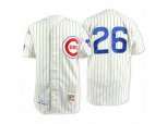 Mitchell and Ness Chicago Cubs #26 Billy Williams Authentic Cream 1969 Throwback MLB Jersey