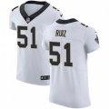 New Orleans Saints #51 Cesar Ruiz White Stitched NFL New Elite Jersey