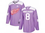 Detroit Red Wings #8 Justin Abdelkader Purple Authentic Fights Cancer Stitched NHL Jersey