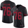 San Francisco 49ers #76 Garry Gilliam Limited Black Rush Vapor Untouchable NFL Jersey