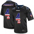 Dallas Cowboys #4 Dak Prescott Elite Black USA Flag Fashion NFL Jersey