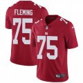 New York Giants #75 Cameron Fleming Red Alternate Stitched NFL Vapor Untouchable Limited Jersey