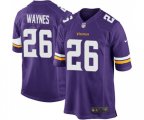 Minnesota Vikings #26 Trae Waynes Game Purple Team Color Football Jersey