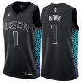 Charlotte Hornets #1 Malik Monk Authentic Black NBA Jersey - City Edition