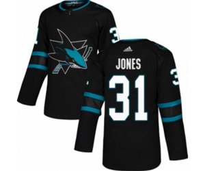 Adidas San Jose Sharks #31 Martin Jones Premier Black Alternate NHL Jersey