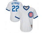 Chicago Cubs #22 Jason Heyward Authentic White Home Cooperstown MLB Jersey