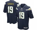 Los Angeles Chargers #19 Lance Alworth Game Navy Blue Team Color Football Jersey
