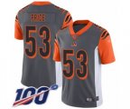 Cincinnati Bengals #53 Billy Price Limited Silver Inverted Legend 100th Season Football Jersey