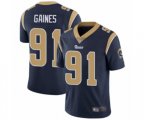 Los Angeles Rams #91 Greg Gaines Navy Blue Team Color Vapor Untouchable Limited Player Football Jersey