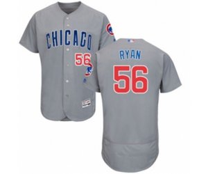 Chicago Cubs Kyle Ryan Grey Road Flex Base Authentic Collection Baseball Player Jersey