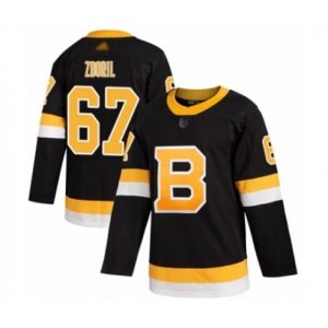 Boston Bruins #67 Jakub Zboril Authentic Black Alternate Hockey Jersey