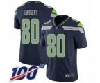 Seattle Seahawks #80 Steve Largent Navy Blue Team Color Vapor Untouchable Limited Player 100th Season Football Jersey