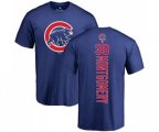 MLB Nike Chicago Cubs #38 Mike Montgomery Royal Blue Backer T-Shirt