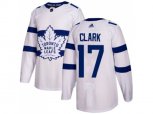 Toronto Maple Leafs #17 Wendel Clark White Authentic 2018 Stadium Series Stitched NHL Jersey