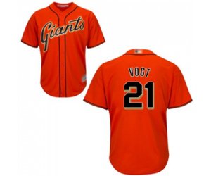 San Francisco Giants #21 Stephen Vogt Replica Orange Alternate Cool Base Baseball Jersey