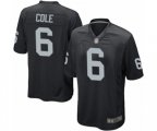 Oakland Raiders #6 A.J. Cole Game Black Team Color Football Jersey