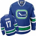 Vancouver Canucks #17 Nic Dowd Authentic Royal Blue Third NHL Jersey