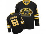 Reebok Boston Bruins #51 Ryan Spooner Authentic Black Third NHL Jersey