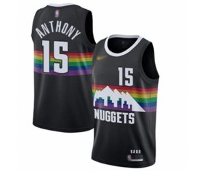 Denver Nuggets #15 Carmelo Anthony Swingman Black Basketball Jersey - 2019-20 City Edition