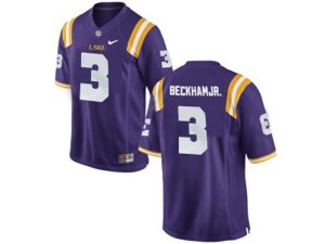2016 Men\'s LSU Tigers Odell Beckham Jr. #3 College Football Limited Jersey - Purple