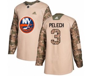 New York Islanders #3 Adam Pelech Authentic Camo Veterans Day Practice NHL Jersey