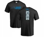 Carolina Panthers #25 Eric Reid Black Backer T-Shirt