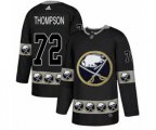 Adidas Buffalo Sabres #72 Tage Thompson Authentic Black Team Logo Fashion NHL Jersey