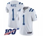 Indianapolis Colts #1 Pat McAfee White Vapor Untouchable Limited Player 100th Season Football Jersey