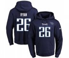 Tennessee Titans #26 Logan Ryan Navy Blue Name & Number Pullover Hoodie